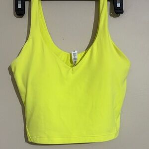 lululemon athletica Neon Yellow Tank Top